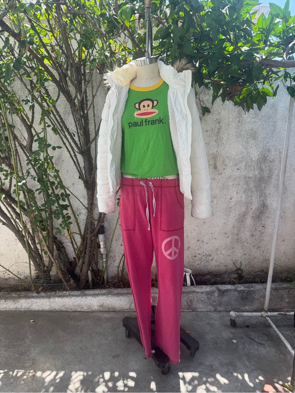 Paul Frank Pink Peace Sign Joggers